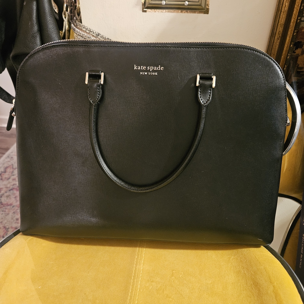 Kate Spade Black Leather Handbag - Picture 1 of 6